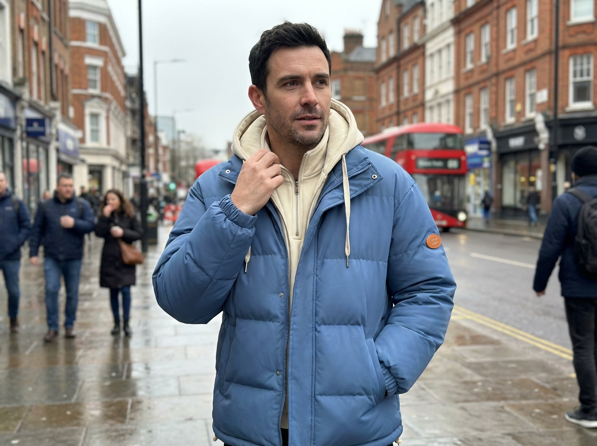 Winter Jacket Men’s Hooded Full-Zip Insulated Preston Hartley