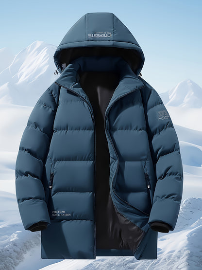 Jacket Men’s Full-Zip Hooded Winter Coat