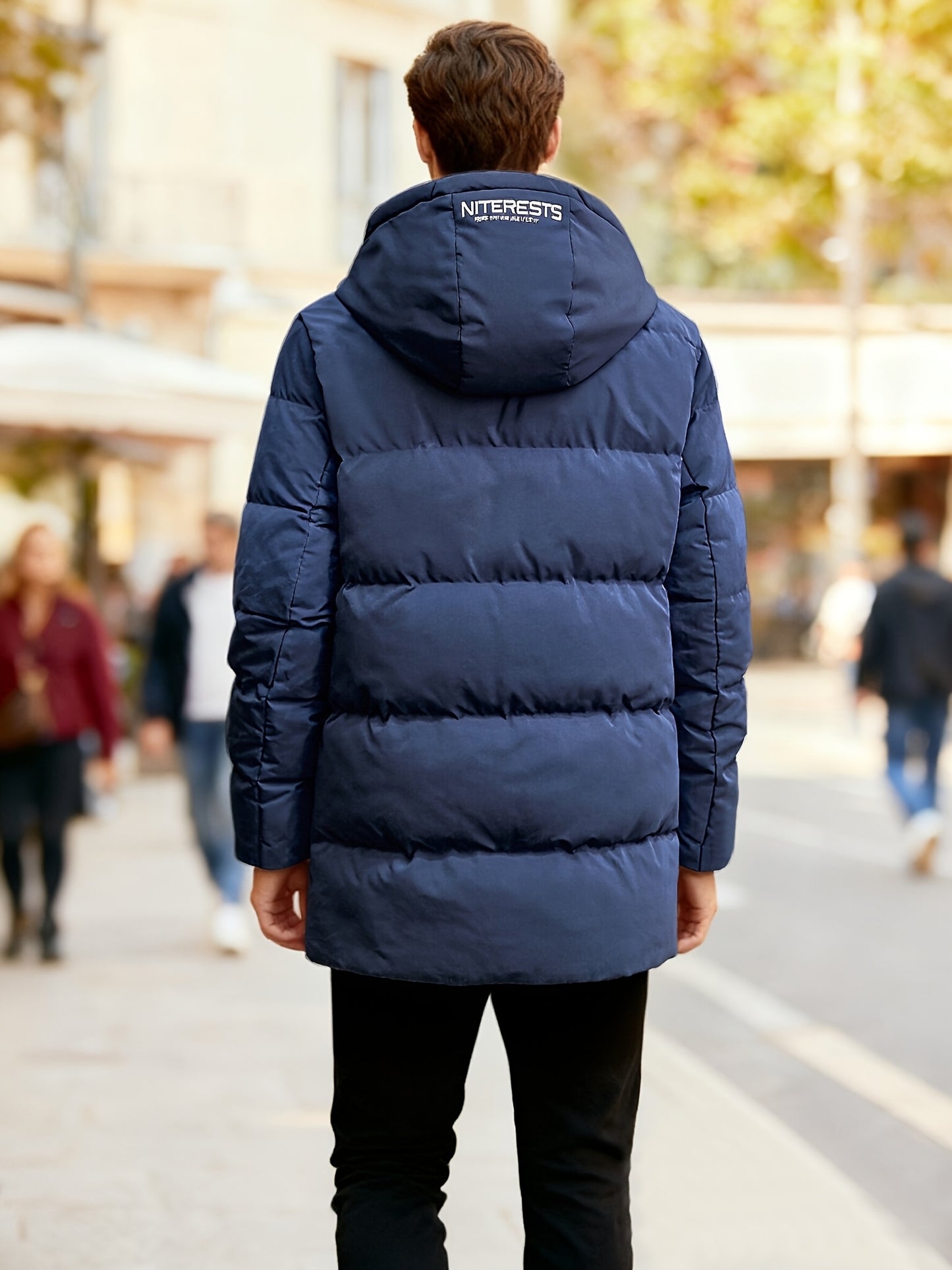 Jacket Men’s Full-Zip Hooded Winter Coat