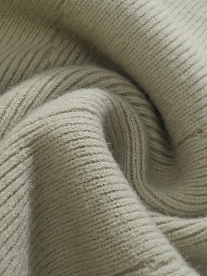 Cardigan Men’s Cable-Knit Oversized Full-Zip Pullover Sweater