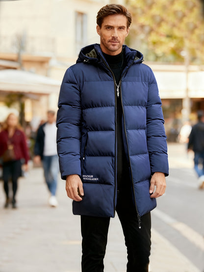 Jacket Men’s Full-Zip Hooded Winter Coat