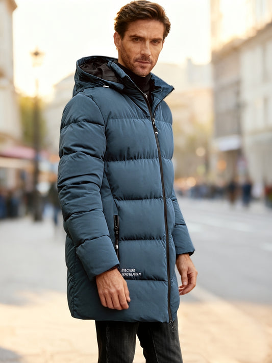 Jacket Men’s Full-Zip Hooded Winter Coat