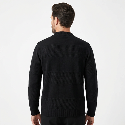 Sweater Men Striped O-Neck Loose Fit