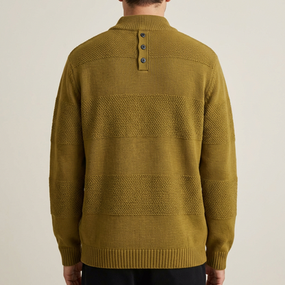 Sweater Men Striped O-Neck Loose Fit