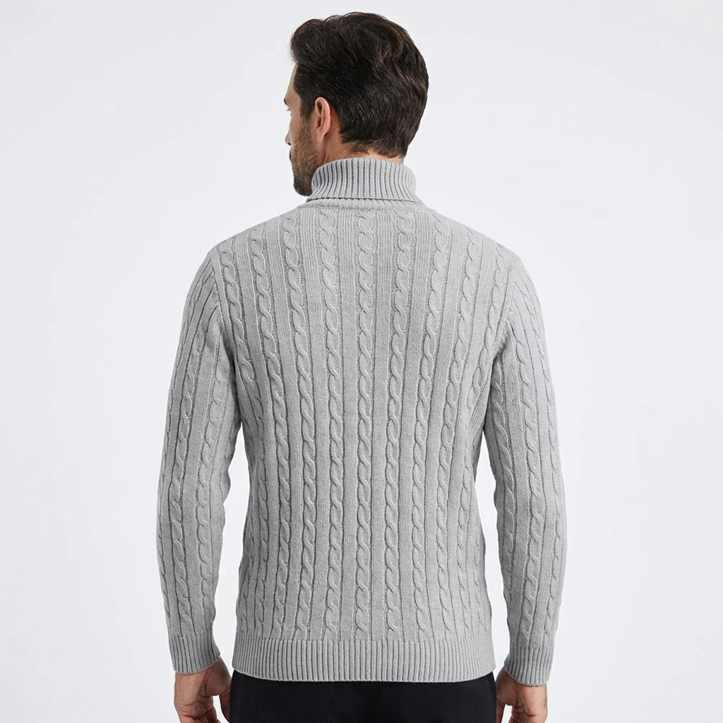 Sweater Men High Neck Casual Fit