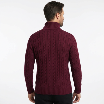 Sweater Men High Neck Casual Fit