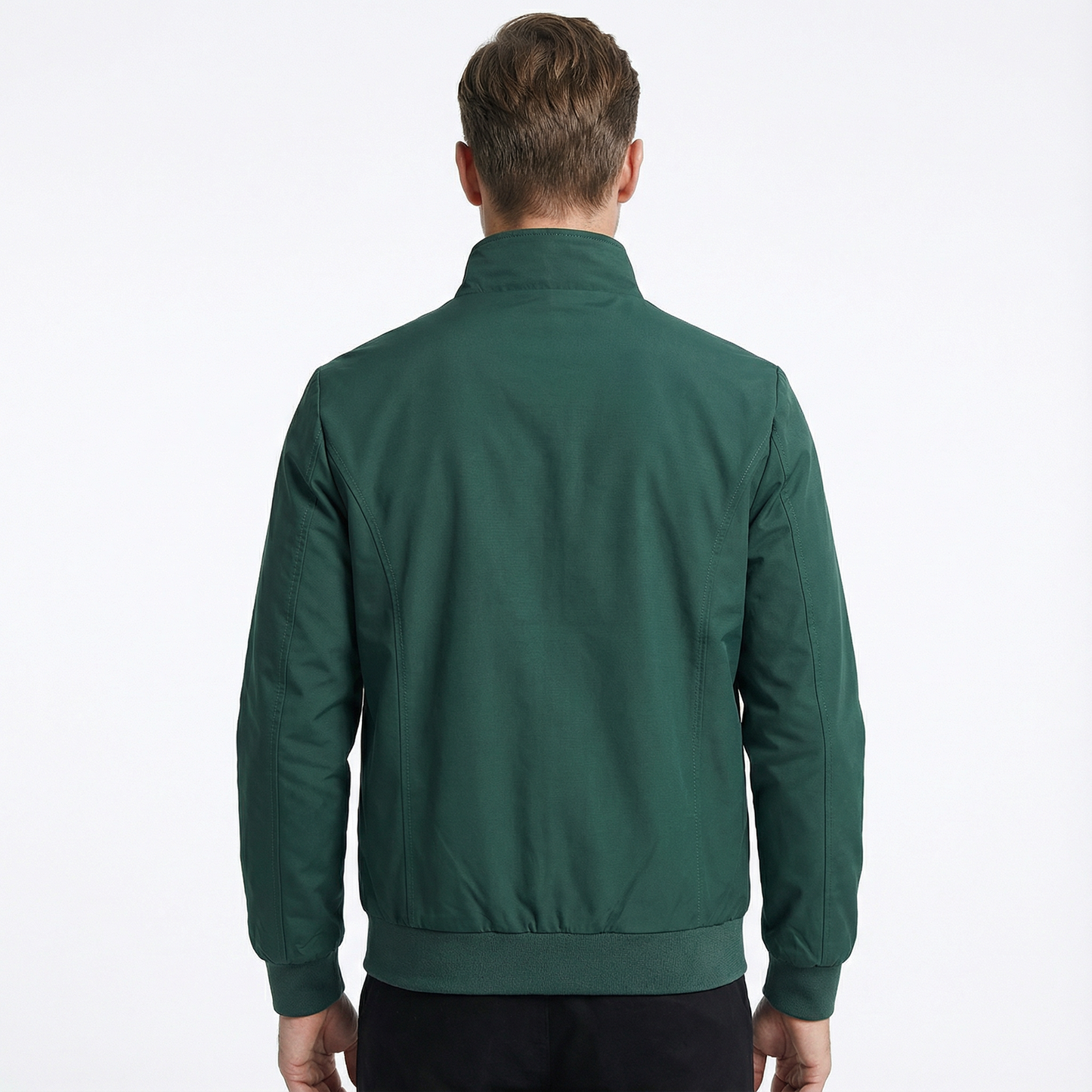 Bomber Jacket Men Slim Fit Casual Long Sleeve