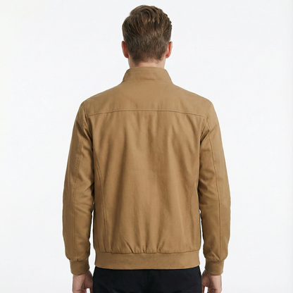 Bomber Jacket Men Slim Fit Casual Long Sleeve