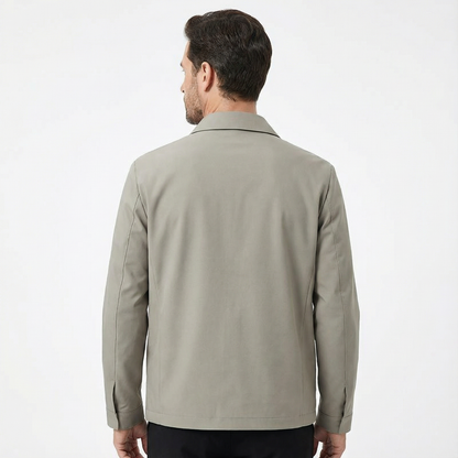 Jacket Men Lapel Collar Loose Fit Office Casual