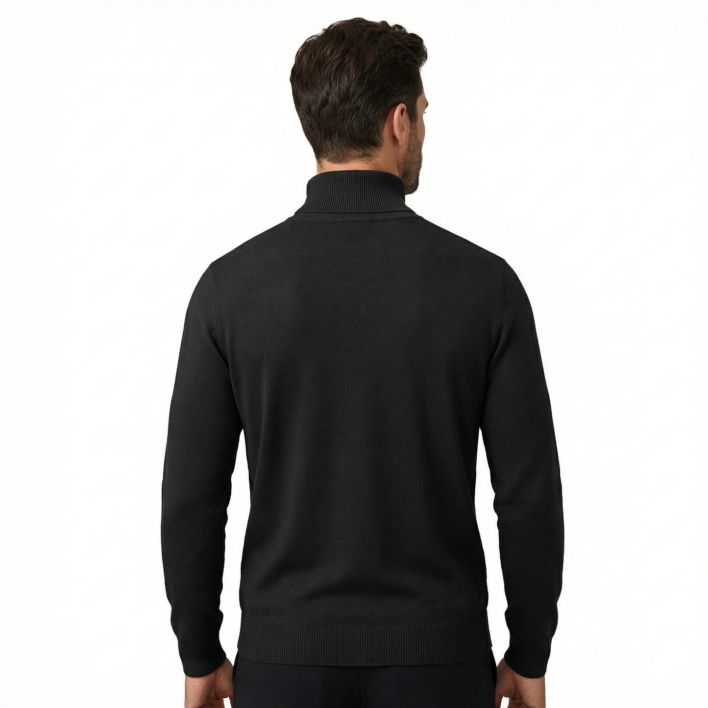 Sweater Men's Mock Neck Slim Fit