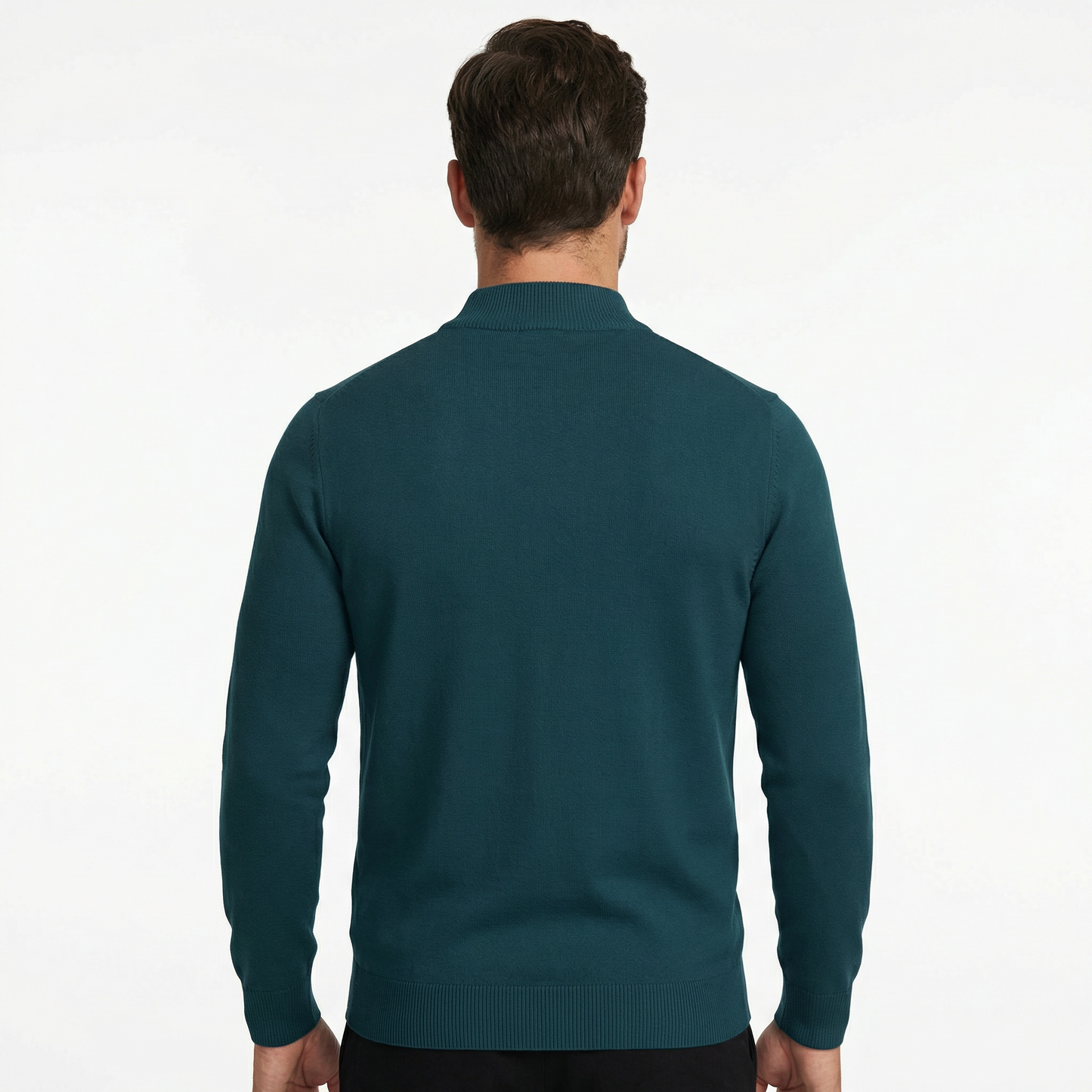 Sweater Men's Mock Neck Slim Fit