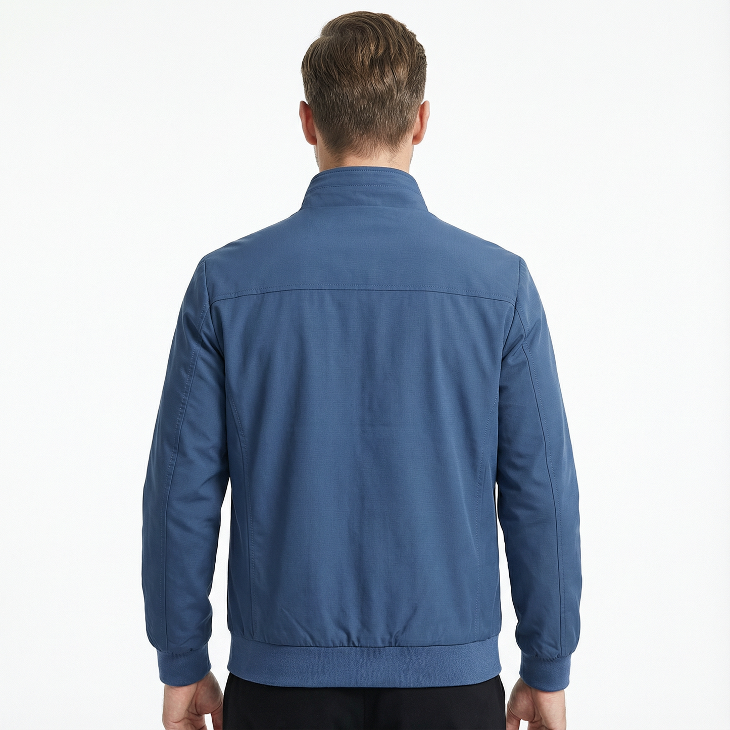 Bomber Jacket Men Slim Fit Casual Long Sleeve