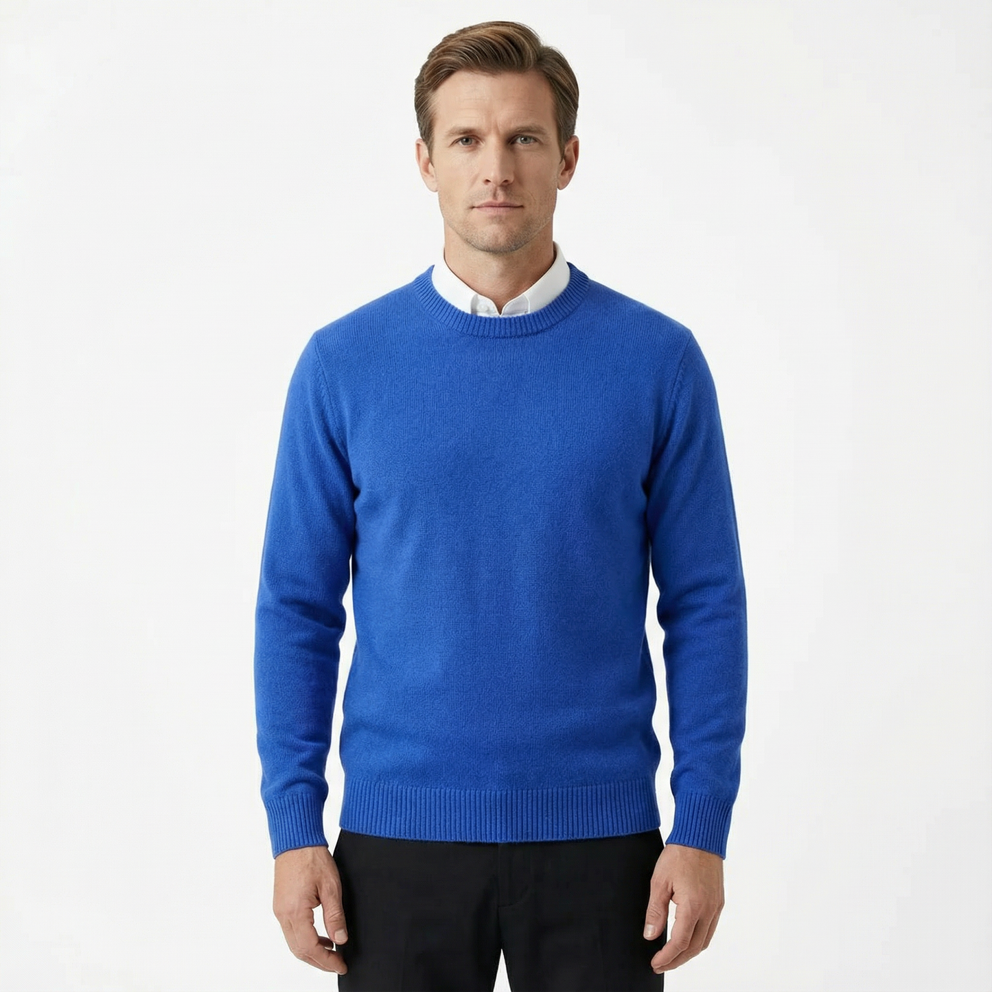 Sweater Men Classic O-Neck Long Sleeve