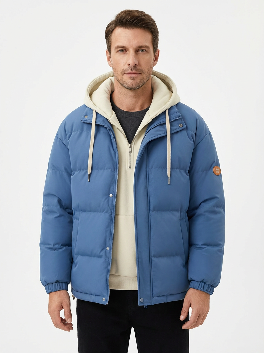 Winter Jacket Men’s Hooded Full-Zip Insulated Preston Hartley