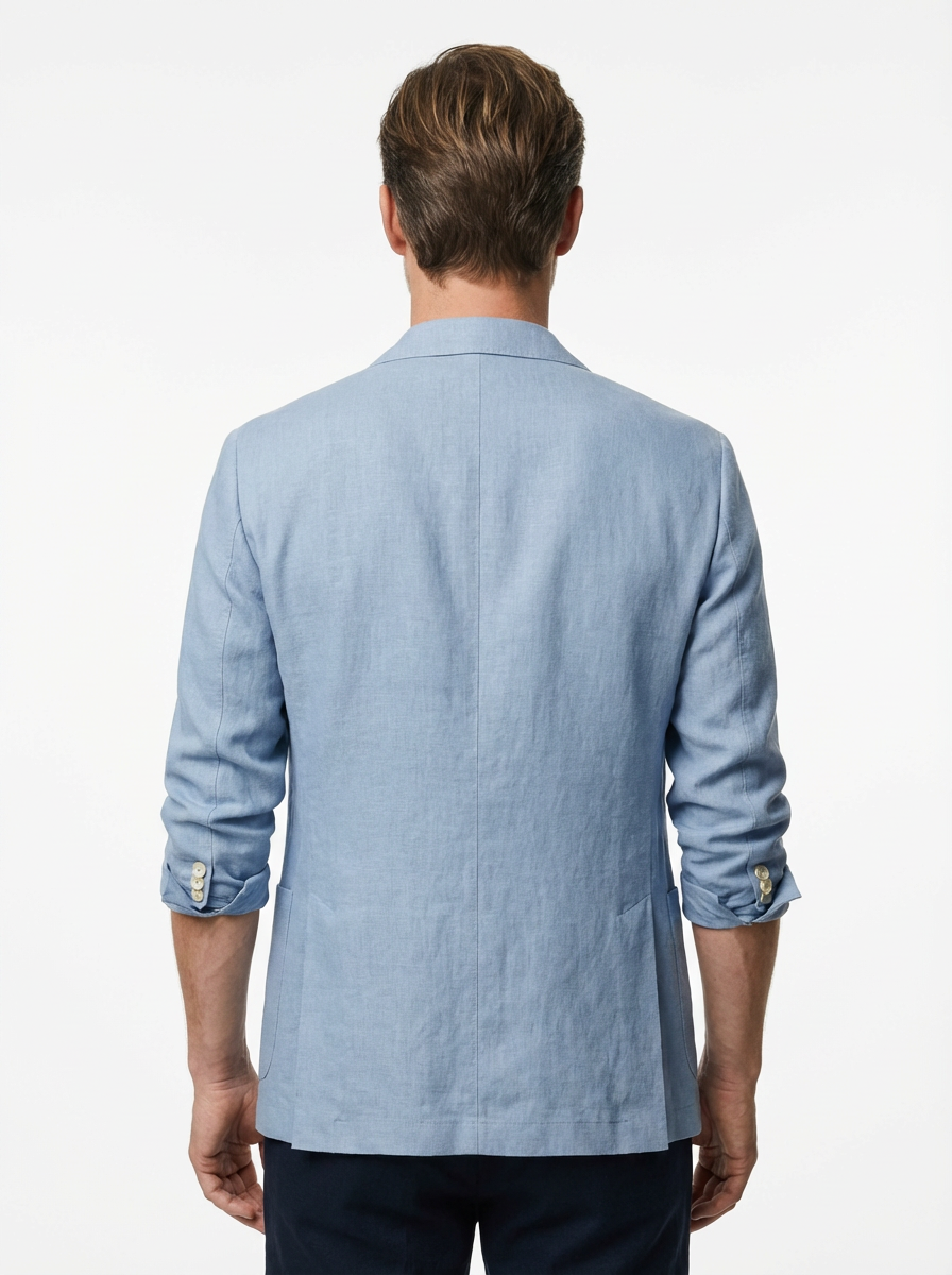 Vest Jacket Men Long Sleeve Loose Fit Open Front