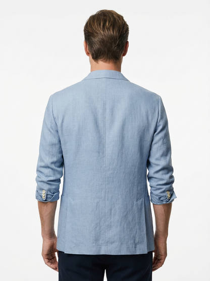 Vest Jacket Men Long Sleeve Loose Fit Open Front