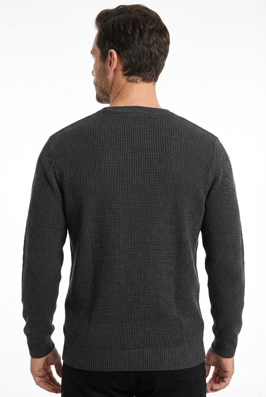 Sweater Men V-Neck Long Sleeve Warm Pullover Smart Casual