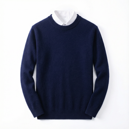 Sweater Men Classic O-Neck Long Sleeve
