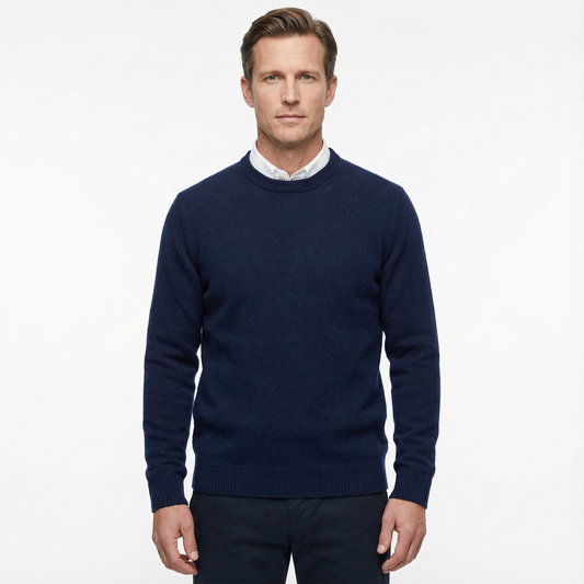 Sweater Men Classic O-Neck Long Sleeve