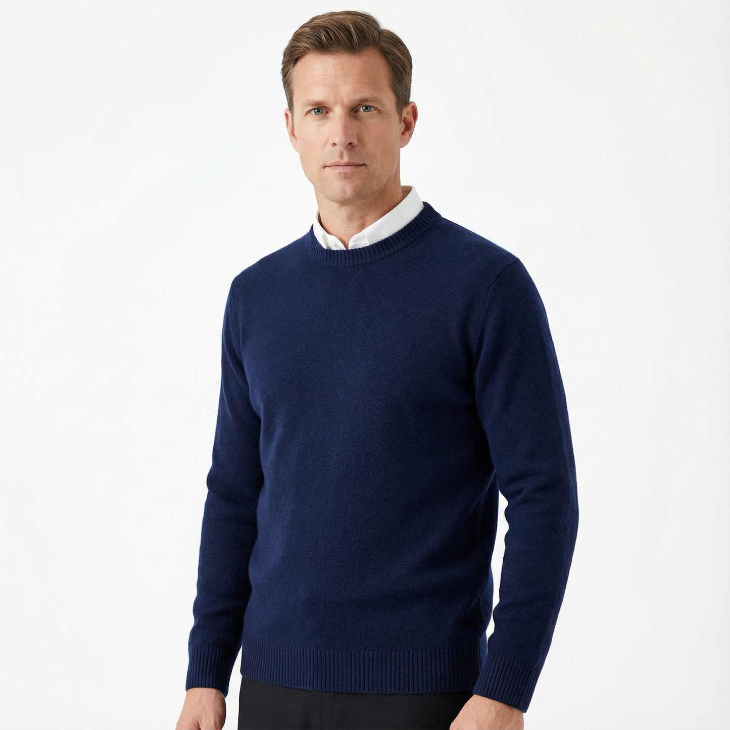 Sweater Men Classic O-Neck Long Sleeve