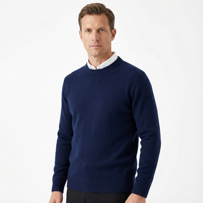 Sweater Men Classic O-Neck Long Sleeve