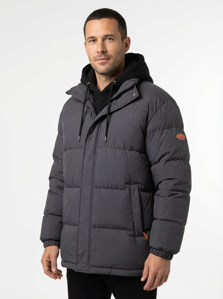 Winter Jacket Men’s Hooded Full-Zip Insulated Preston Hartley