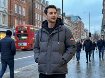 Winter Jacket Men’s Hooded Full-Zip Insulated Preston Hartley