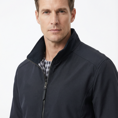 Bomber Jacket Men Slim Fit Casual Long Sleeve