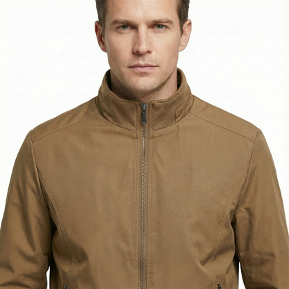 Bomber Jacket Men Slim Fit Casual Long Sleeve