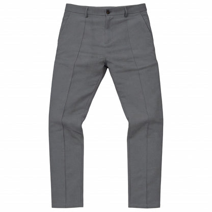 Casual Pants Men Straight Fit Double Pleat