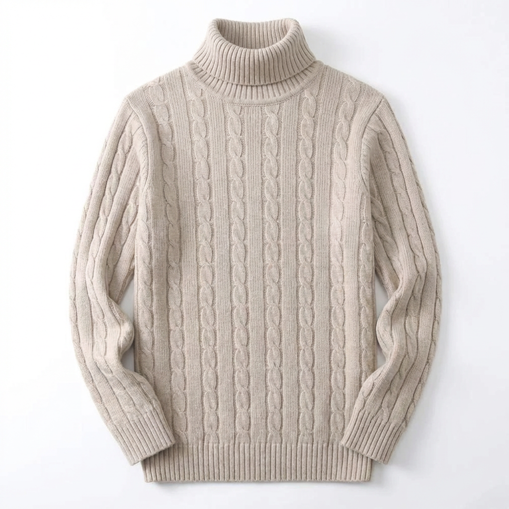 Sweater Men High Neck Casual Fit