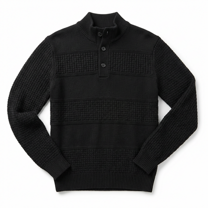 Sweater Men Striped O-Neck Loose Fit