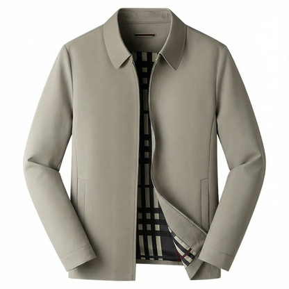 Jacket Men Lapel Collar Loose Fit Office Casual