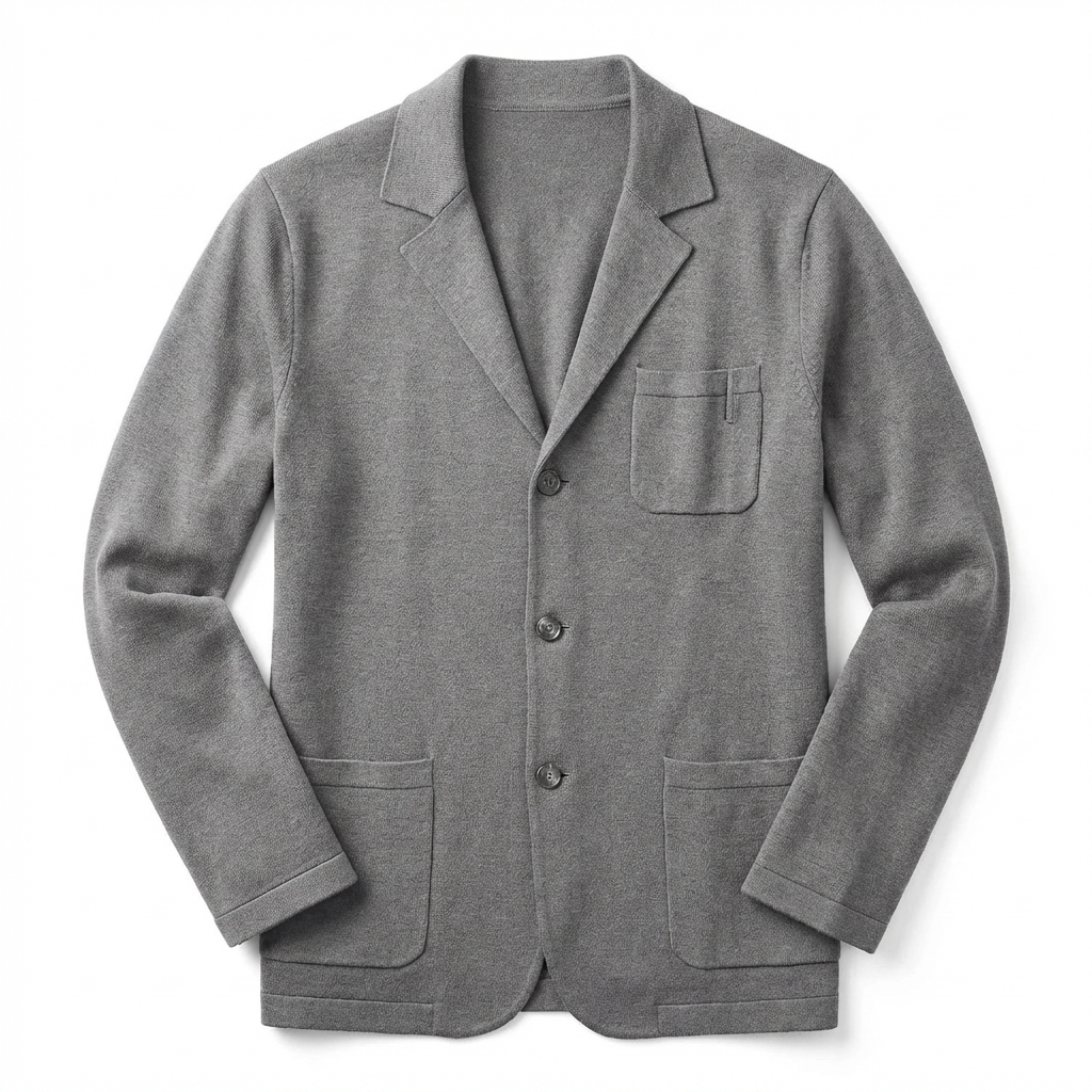 Business Blazer Men Slim Fit Structured Design