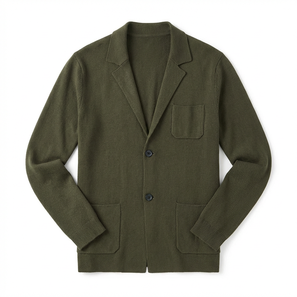 Business Blazer Men Slim Fit Structured Design