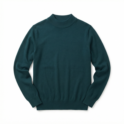 Sweater Men's Mock Neck Slim Fit