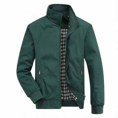 Bomber Jacket Men Slim Fit Casual Long Sleeve