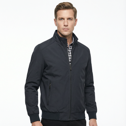 Bomber Jacket Men Slim Fit Casual Long Sleeve