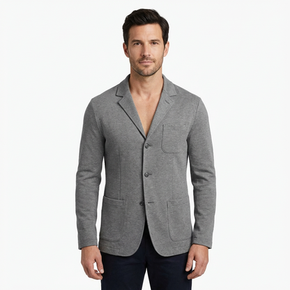 Business Blazer Men Slim Fit Structured Design