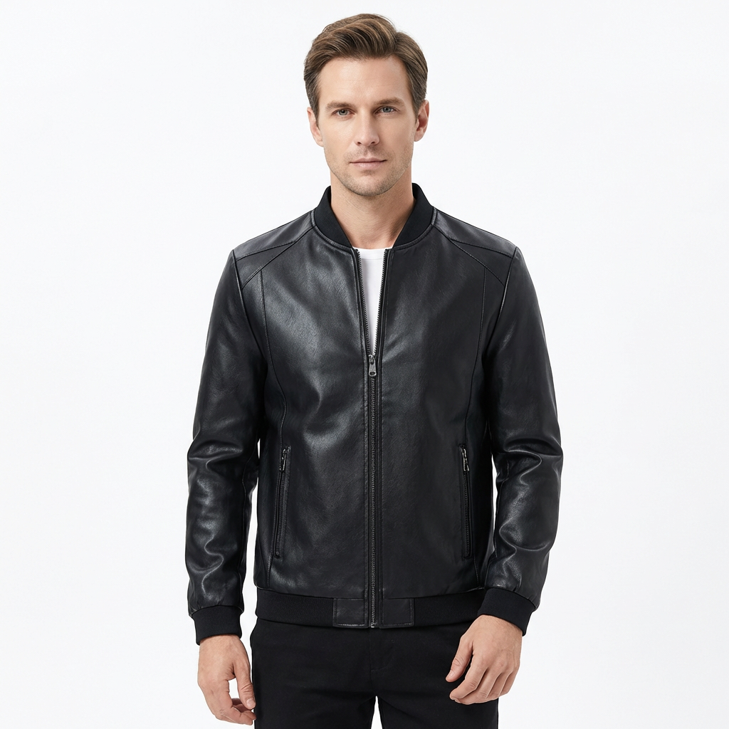 Jacket Men’s Lined Loose Fit Zipper Closure Preston Hartley