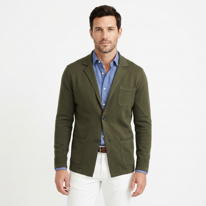 Business Blazer Men Slim Fit Structured Design