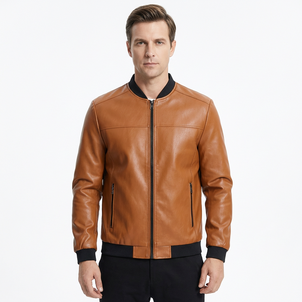 Jacket Men’s Lined Loose Fit Zipper Closure Preston Hartley