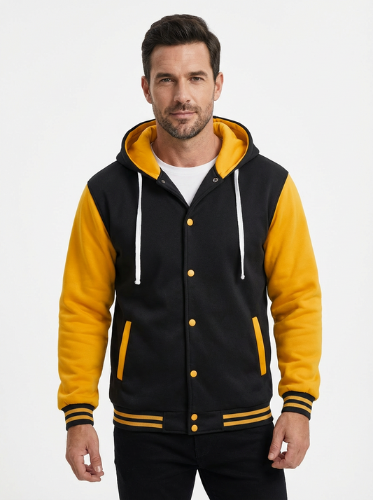 Hooded Jacket Men’s Pullover Athletic-Fit Streetwear Style Preston Hartley