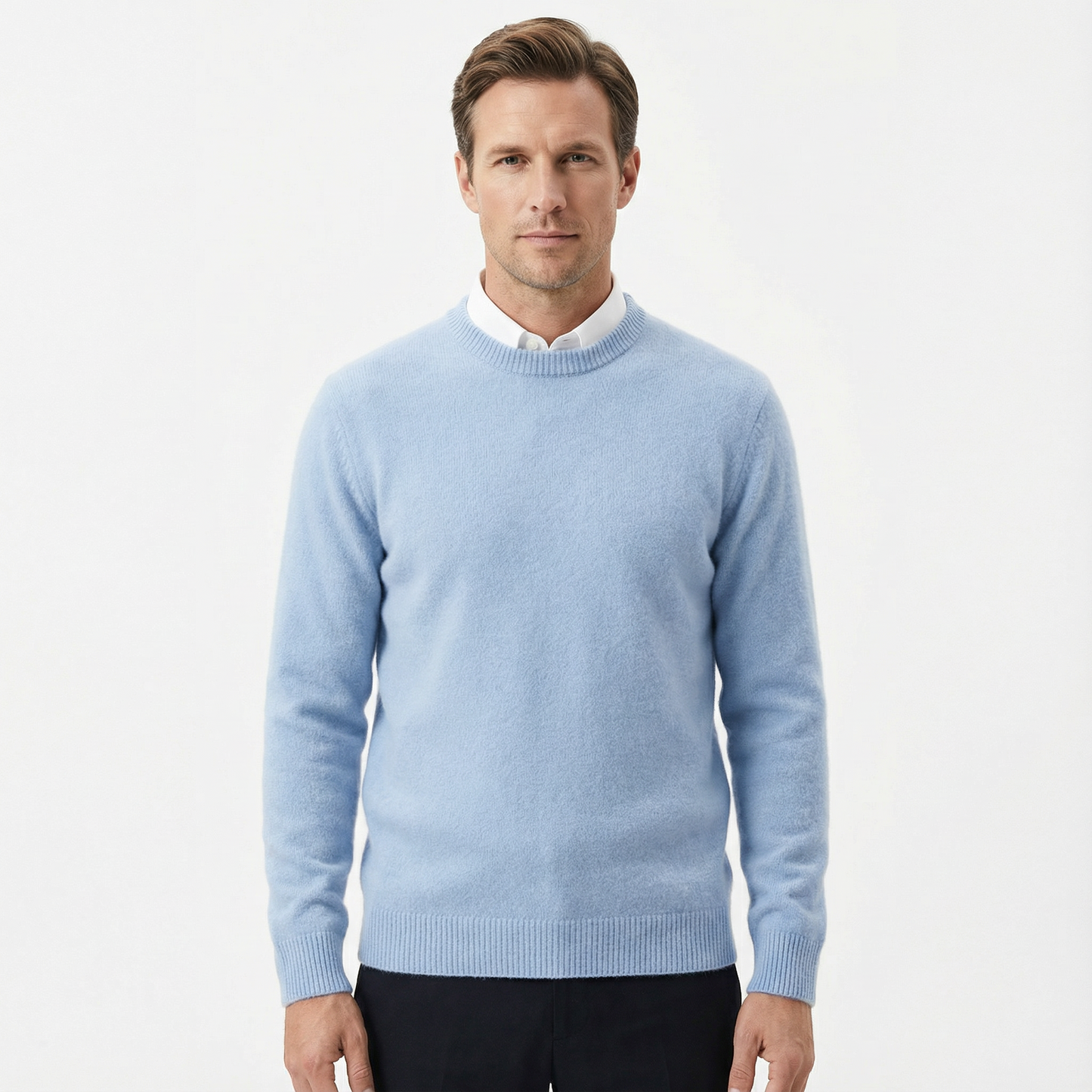 Sweater Men Classic O-Neck Long Sleeve