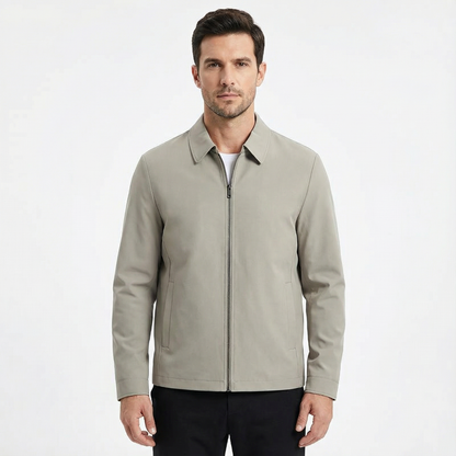 Jacket Men Lapel Collar Loose Fit Office Casual