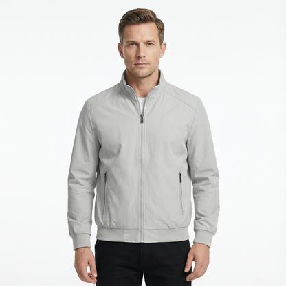 Bomber Jacket Men Slim Fit Casual Long Sleeve