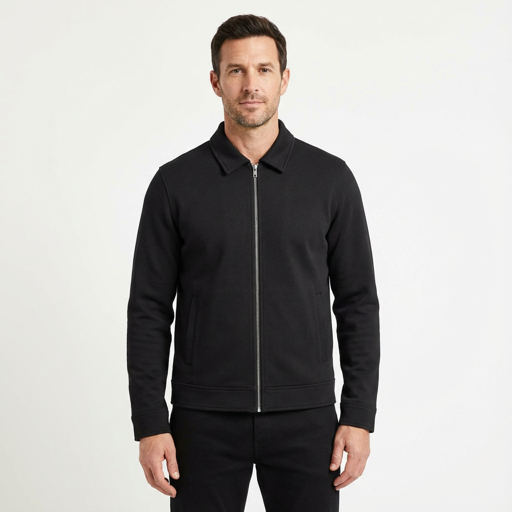 Jacket Men Lapel Collar Loose Fit Office Casual