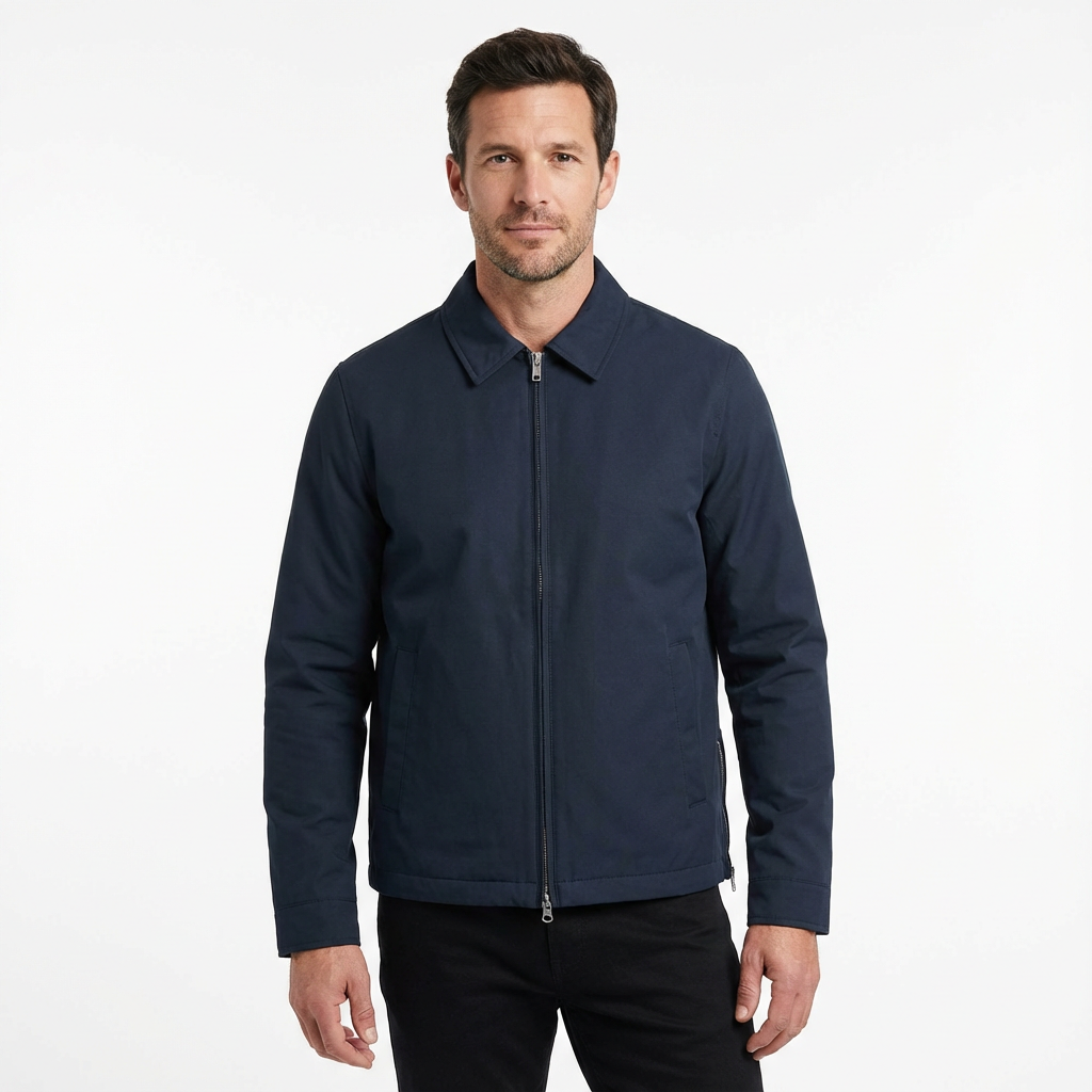 Jacket Men Lapel Collar Loose Fit Office Casual