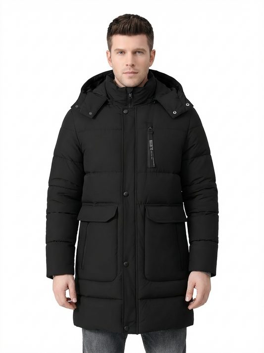 Winter Coat Men’s Insulated Cold-Weather Full-Zip