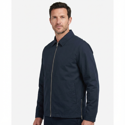 Jacket Men Lapel Collar Loose Fit Office Casual